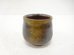 作家物　備前焼　ぐい呑(保護箱付)